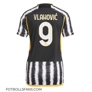 Juventus Dusan Vlahovic #9 Replika Hemmatröja Damer 2023-24 Kortärmad
